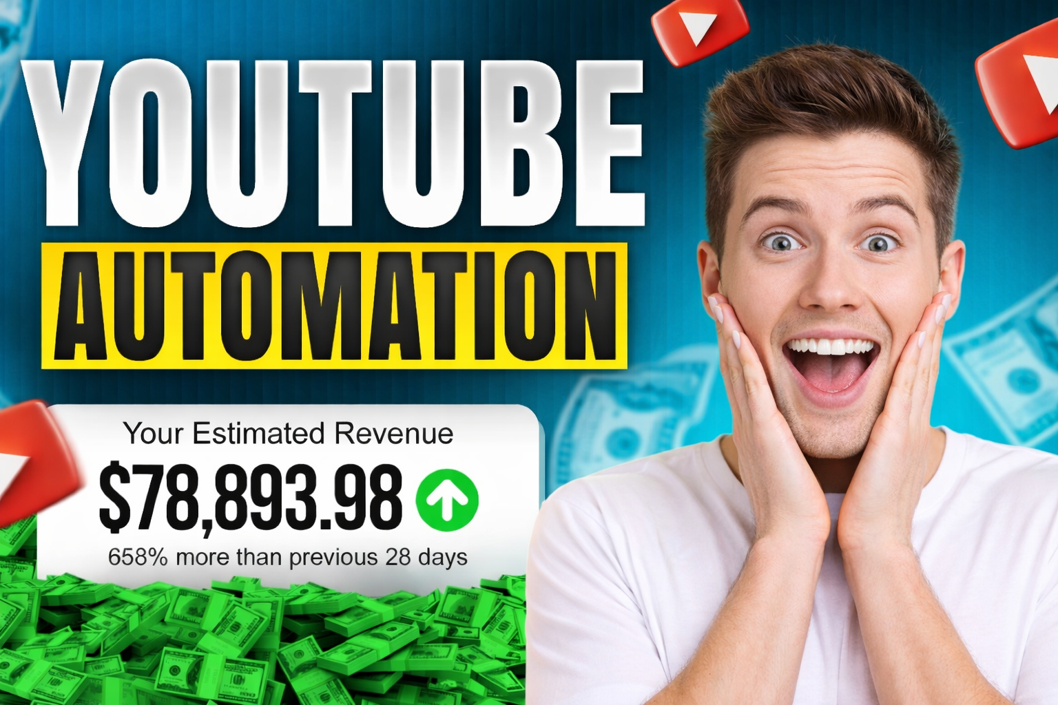 I will create automated cash cow videos, cash cow youtube, cash cow channel