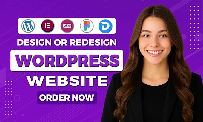 I will design or redesign wordpress website, blog and landing page design
