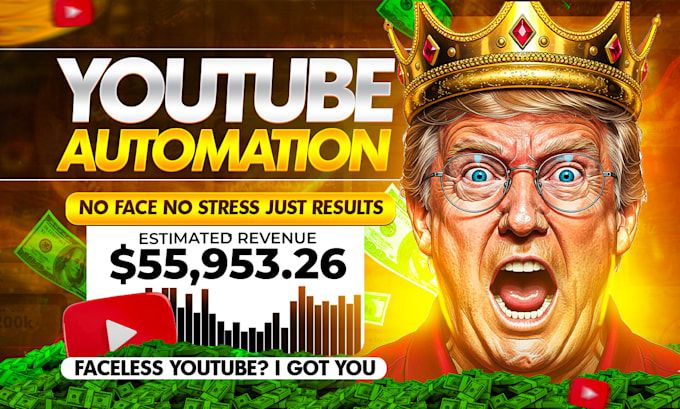 I will setup youtube automation channel and create top 10 cash cow faceless videos