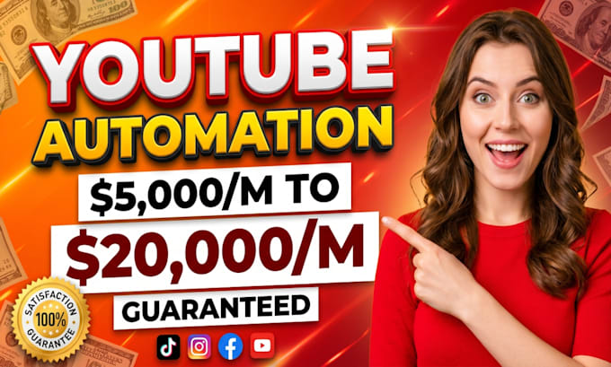 I will build and grow revenue boosting youtube automation channel and cash cow videos