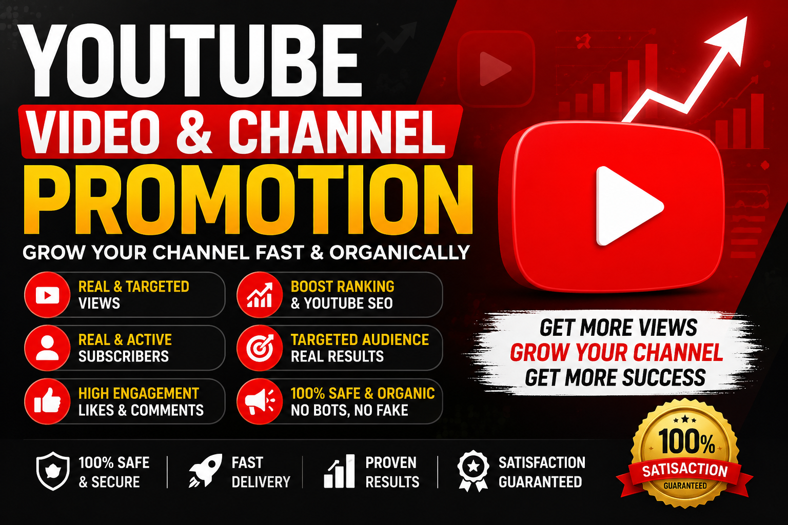 I will do youtube video and channel promotion