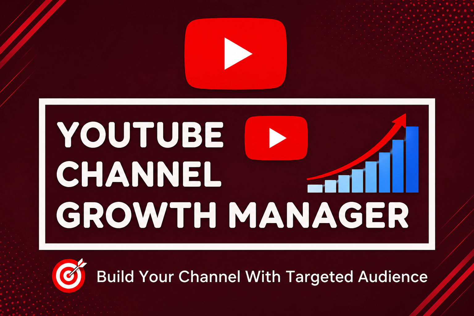 be your youtube channel manager to take it to the peak of success