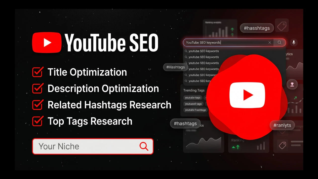 i will Do Professional YouTube SEO for Your Channel and Videos