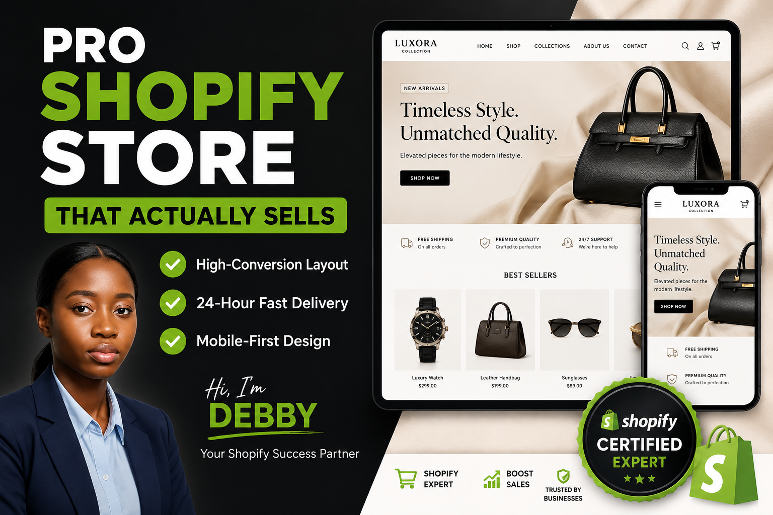 I will design and develop shopify store, shopify dropshipping store and shopify website