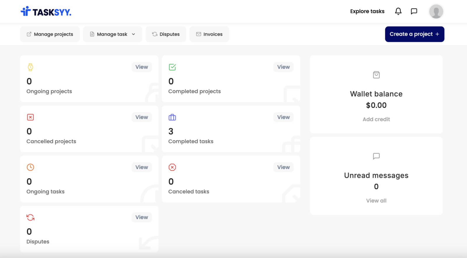 Tasksyy Dashboard